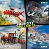 Juguete de construcción LEGO City Parque de bomberos con camión de escalera 60414 — 843 piezas, 5 minifiguras, 220×320×140 mm