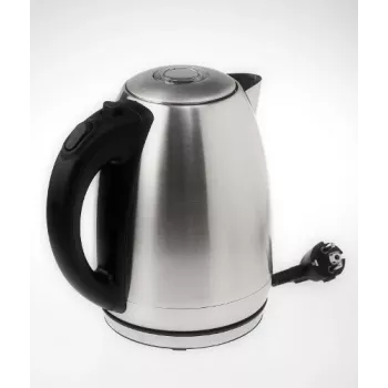 Hervidor eléctrico Adler AD1223 — 1,7 l, 2000 W, acero inoxidable con detalles negros