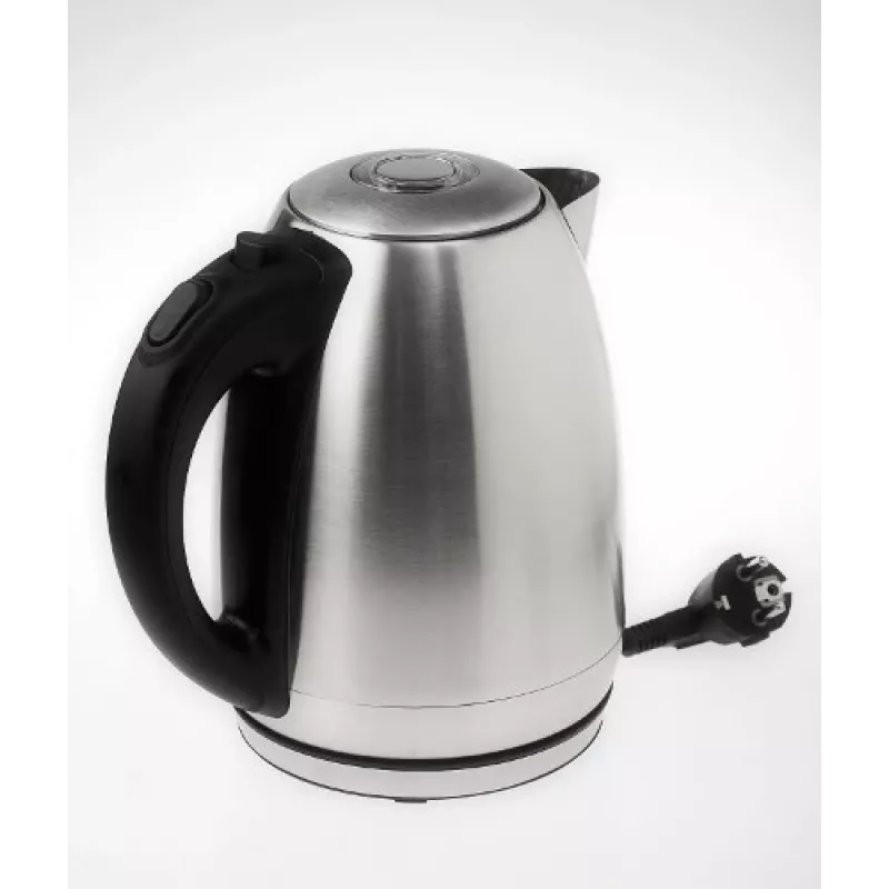 Hervidor eléctrico Adler AD1223 — 1,7 l, 2000 W, acero inoxidable con detalles negros