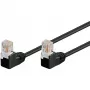 Wentronic 96090 cable de parcheo, conector/conector RJ-45, Cat5e, U/UTP, negro (96090)