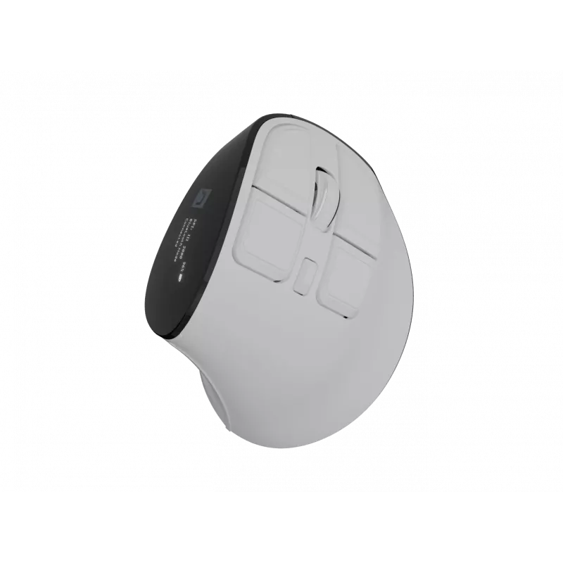 Ratón vertical inalámbrico NATEC Euphoniе Pro Bluetooth 5.0, 4000 DPI, programable, silencioso, blanco