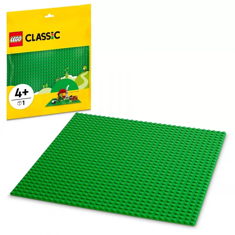 LEGO 11023 Classic Placa base verde cuadrada 32x32 tetones construcción césped base set de construcción y exposición individual