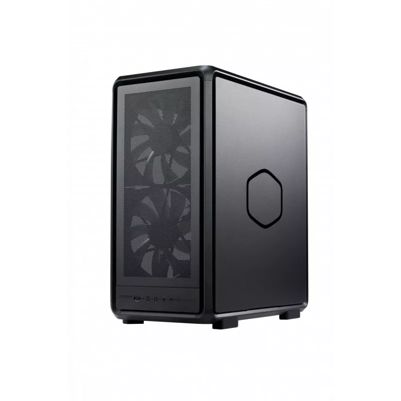 PC torre Midi Cooler Master MasterFrame 500 Mesh — negra con lateral transparente, compatible con ATX/EATX, 2x200 mm frontal, 1x120 mm trasero