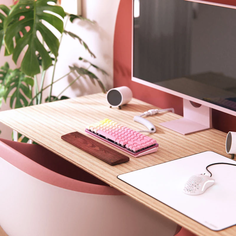 Glorious GPBT Pink Grapefruit Forge teclas (keycaps) para teclado, rosa