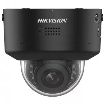 Cámara de vigilancia IP tipo domo Hikvision DS-2CD2787G2H-LIPTRZS2U/SL — 8MP 3840×2160, objetivo varifocal de 2,8–12 mm, PoE, interior/exterior, montaje en techo/pared