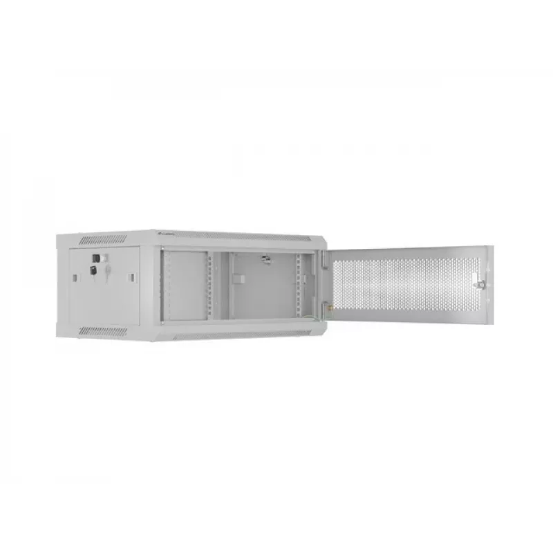 Armario rack LANBERG WF01-6404-23S 19 pulgadas 4U gris con puertas perforadas