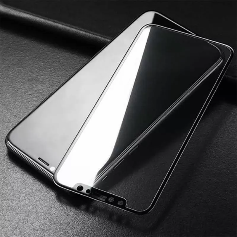 Protector de pantalla de cristal templado Devia Van Entire View para iPhone XR — antirreflejo, negro