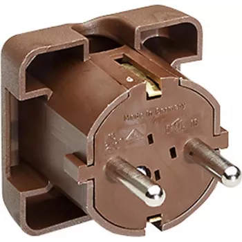 Enchufe eléctrico Bachmann 911.470 marrón 2P+E