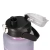Extralink Set de Botellas Motivacionales 3W1 Rosa-Negro 2000ML+900ML+300ML