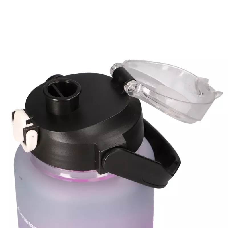 Extralink Set de Botellas Motivacionales 3W1 Rosa-Negro 2000ML+900ML+300ML