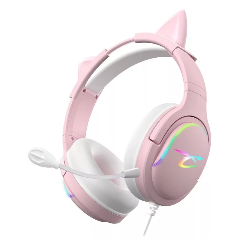 Auriculares Subsonic Spectra LED Gaming Headset Sweety rosa