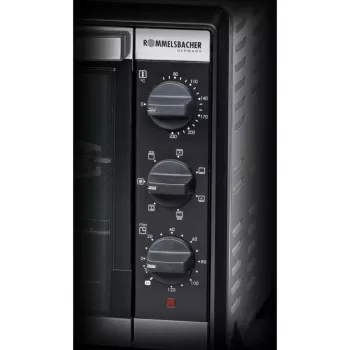 Mini horno Rommelsbacher BG 1805/E acero inoxidable – 42 L, 80–230 °C, 7 modos, rotisserie