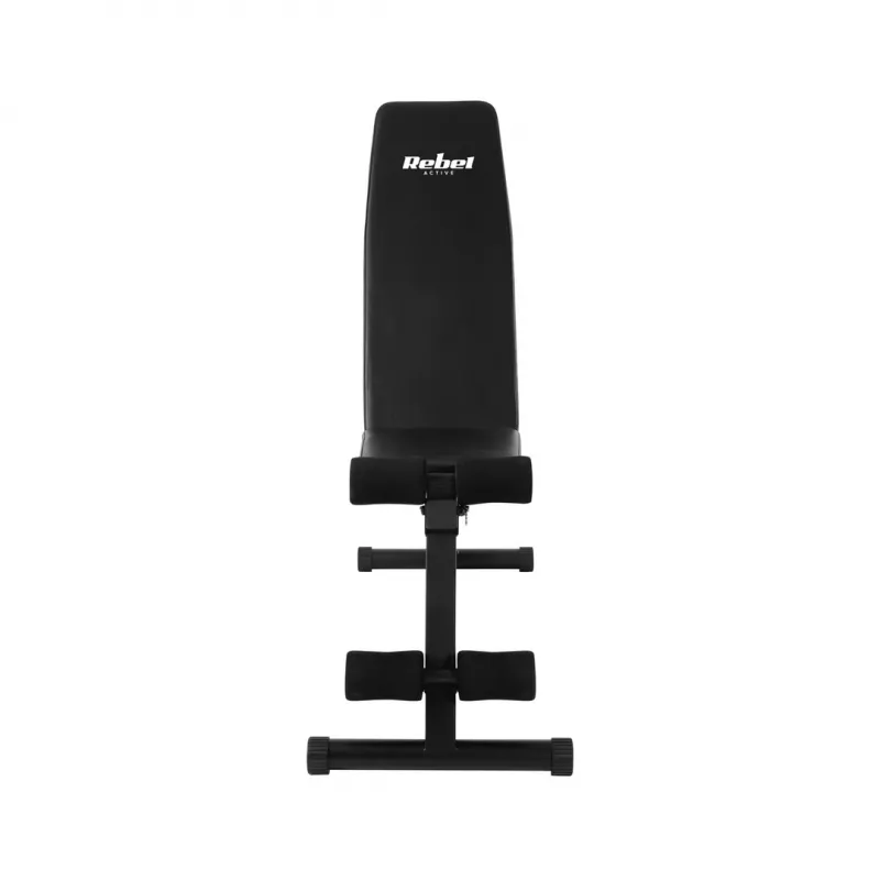 Banco inclinado reforzado Rebel con soporte para piernas REBEL ACTIVE – inclinación ajustable, soporte para piernas