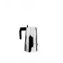 Cafetera espresso Alessi MT18/3 Ossidiana, acero inoxidable, aluminio, 3,5 x 18,5 x 40,5 cm