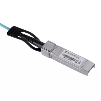 Cable de fibra óptica/AOC UBIQUITI UACC-AOC-SFP10-5M SFP+ a SFP+, 10 Gbit/s, 5 m, 850 nm, funda de PVC, aguamarina