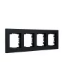 Marco embellecedor 4 elementos Gira 021409 para sistemas de interruptores modulares, montaje de 4 elementos