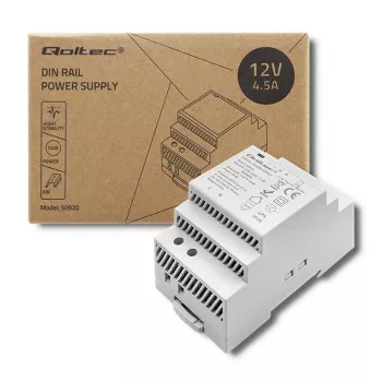Fuente de alimentación para carril DIN QOLTEC 24V 2.5A 60W gris