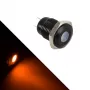 Lamptron LED antivandálico, naranja, zócalo negro