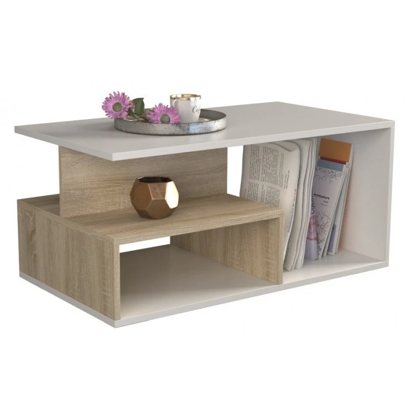 Mesa de centro Topeshop PRIMA SON MIX mesa auxiliar / mesa esquinera, mesa de centro, forma libre, 1 pata