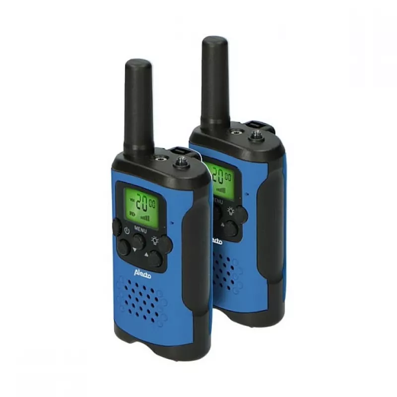 Walkie-talkie Alecto FR-115BW — 8 canales, hasta 7 km de alcance, 24 h de autonomía, 2 baterías incluidas