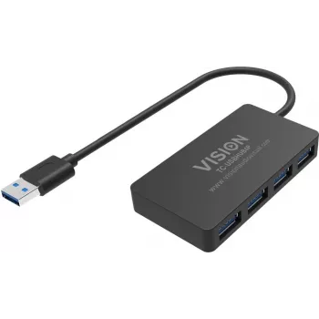 Hub USB 3.0 VISION TC-USBHUB4P — 4 puertos SuperSpeed USB 3.0
