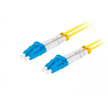 Cable de fibra óptica LANBERG FO-LULU-SD11-0010-YE, 3 m, G.657.A1, LC–LC, amarillo