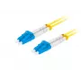 LANBERG FO-LULU-SD11-0010-YE cable de conexión de fibra óptica, SM LC/UPC a LC/UPC dúplex, G.657.A1, 1 m, amarillo