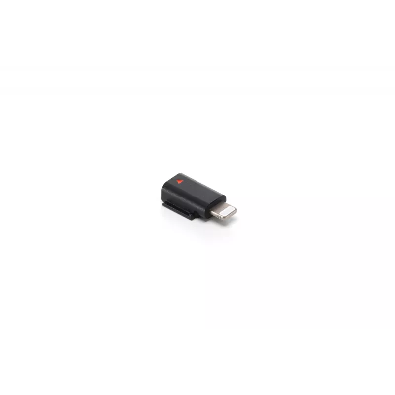 Adaptador de audio DJI Mic 3 Mobile Phone Adapter (Lightning) — conector Lightning, negro, para dispositivos móviles Apple