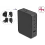Adaptador de alimentación DELOCK 145W con 3×USB-C y 1×USB-A