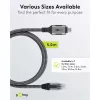 Goobay 70752 cable Ethernet de USB-C 3.1 a RJ45, Cat6 F/UTP, 5 m, negro/plateado