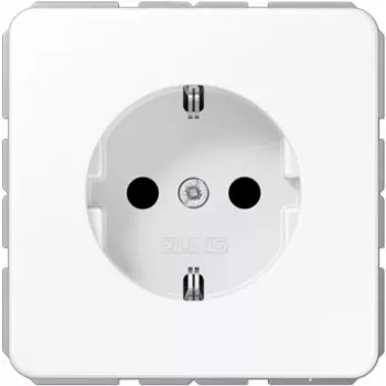JUNG CD 1520 BFKI WW Toma Schuko, tipo F, irrompible, blanco alpino