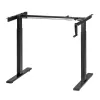 Escritorio Maclean, regulación manual de altura, sin tablero, para trabajar de pie y sentado, máx. 60 kg, altura máx. 120 cm, MC-790NB