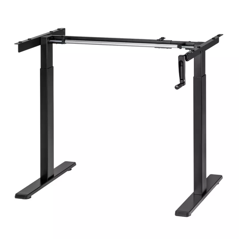 Escritorio Maclean, regulación manual de altura, sin tablero, para trabajar de pie y sentado, máx. 60 kg, altura máx. 120 cm, MC-790NB