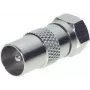 Adaptador ShiverPeaks 85323 conector macho IEC a conector hembra F para conexiones de TV/coaxiales