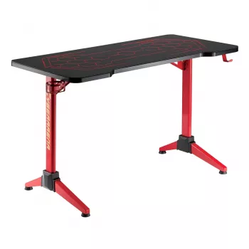 Mesa gaming MACLEAN RS163 RGB LED, gran superficie de trabajo, carga máx. 100 kg, altura máx. 760 mm