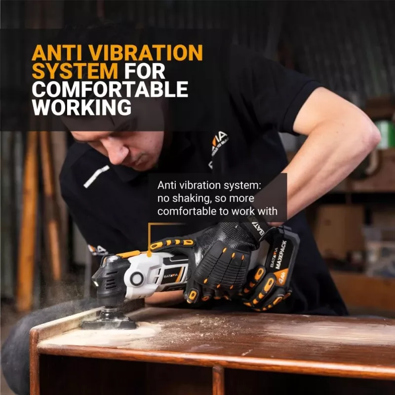 Batavia B.V. | Multitool antivibración a batería 18V - Sin batería ni cargador