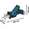 Bosch GSA 12V-14 Professional sierra de sable a batería, 12 V, sin batería, azul/negro