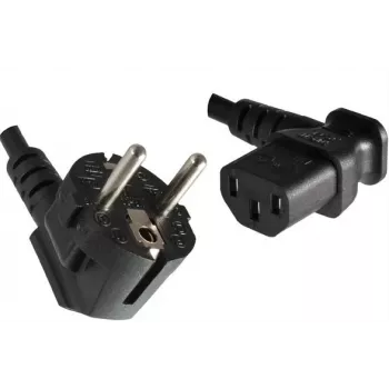Microconnect PE010518L Cable de alimentación negro 1,8 m CEE7/7 conector hembra C13