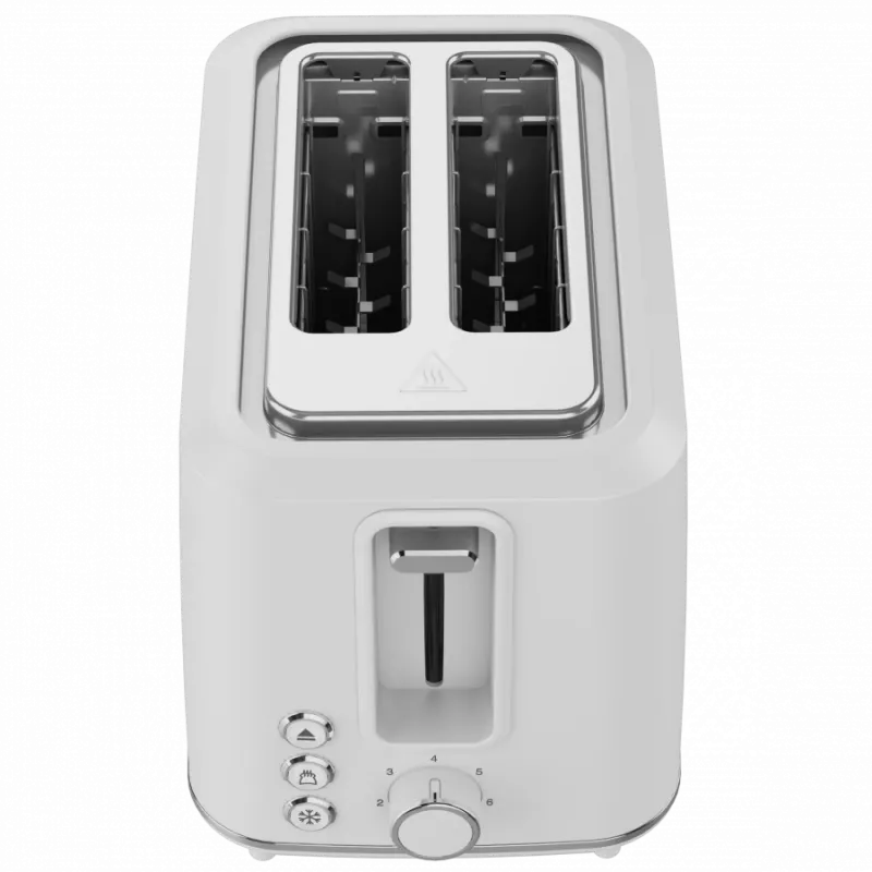 Tostadora eléctrica, blanca, 220-240V, 50-60Hz, 920-1080W, 2 ranuras, 3 modos, 7 niveles de tostado