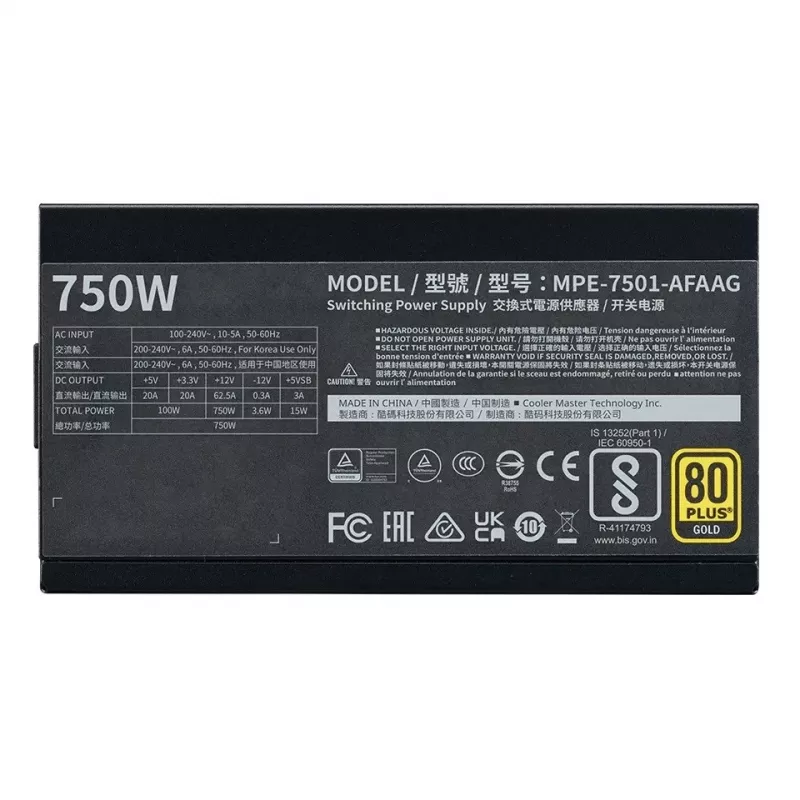 Cooler Master MPE-7501-AFAAG-3EEU Negro