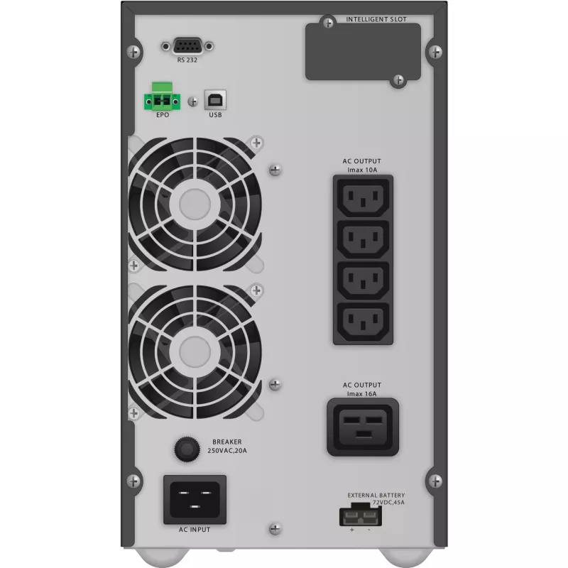 PowerWalker VFI 3000 TGB doble conversión (online) 3 kVA 2700 W 5 salidas AC