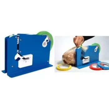 Cierrabolsas agipa Modelo 17522, azul, para bolsas de hasta 12 mm de ancho, 1 ud.