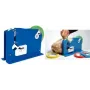 Cierrabolsas agipa Modelo 17522, azul, para bolsas de hasta 12 mm de ancho, 1 ud.