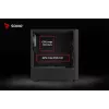 Caja de PC SAVIO Noctis Flow RGB — Cube, ATX/Mini-ITX, 3 ventiladores frontales de 120 mm, ventana lateral de cristal templado, GPU máx. 35 cm