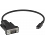 Vision Professional - Adaptador Sirius - USB-C de 24 pines (M) a DB-9 (M) - negro