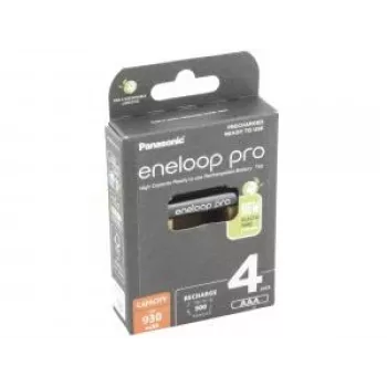 Pilas Panasonic eneloop pro AAA de uso general (recargables) 900mAh 4