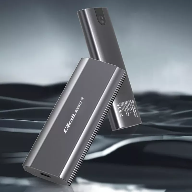 Carcasa | caja NV2271 para disco M.2 SSD | SATA | NVMe | USB-C | 2TB