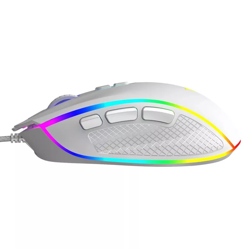 Ratón óptico con cable MODECOM Volcano Veles (blanco) — modelo M-MC-VELES-200