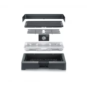 Severin PG8567 Barbacoa y parrilla de mesa eléctrica negra 2200 W (PG8567)