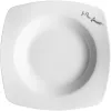 Lamart LT9002 Dine juego de platos de porcelana, 6 uds. (2 llanos, 2 hondos, 2 de postre), 24,5/19,2/17,3 cm, blanco